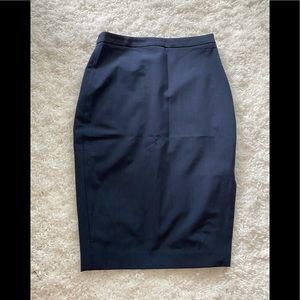 Banana republic navy skirt with side slit